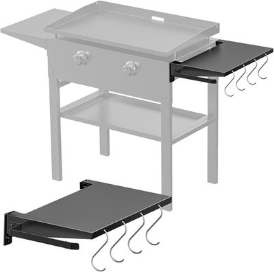 Foldable Griddle Side Shelf for Blackstone 28'' Griddles, Large Griddle Side Tabl