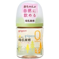 Pigeon Baby Bottle Plastic 160ml Tree SS Round Hole Nipple 0m From Japan