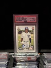 2020 1st Bowman Jasson Dominguez #BP-8 PSA Authentic Autographed Rookie Card  