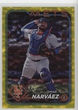 2024 Topps Update Yellow Crackle Foilboard /50 Omar Narvaez Narváez #US173 zo6