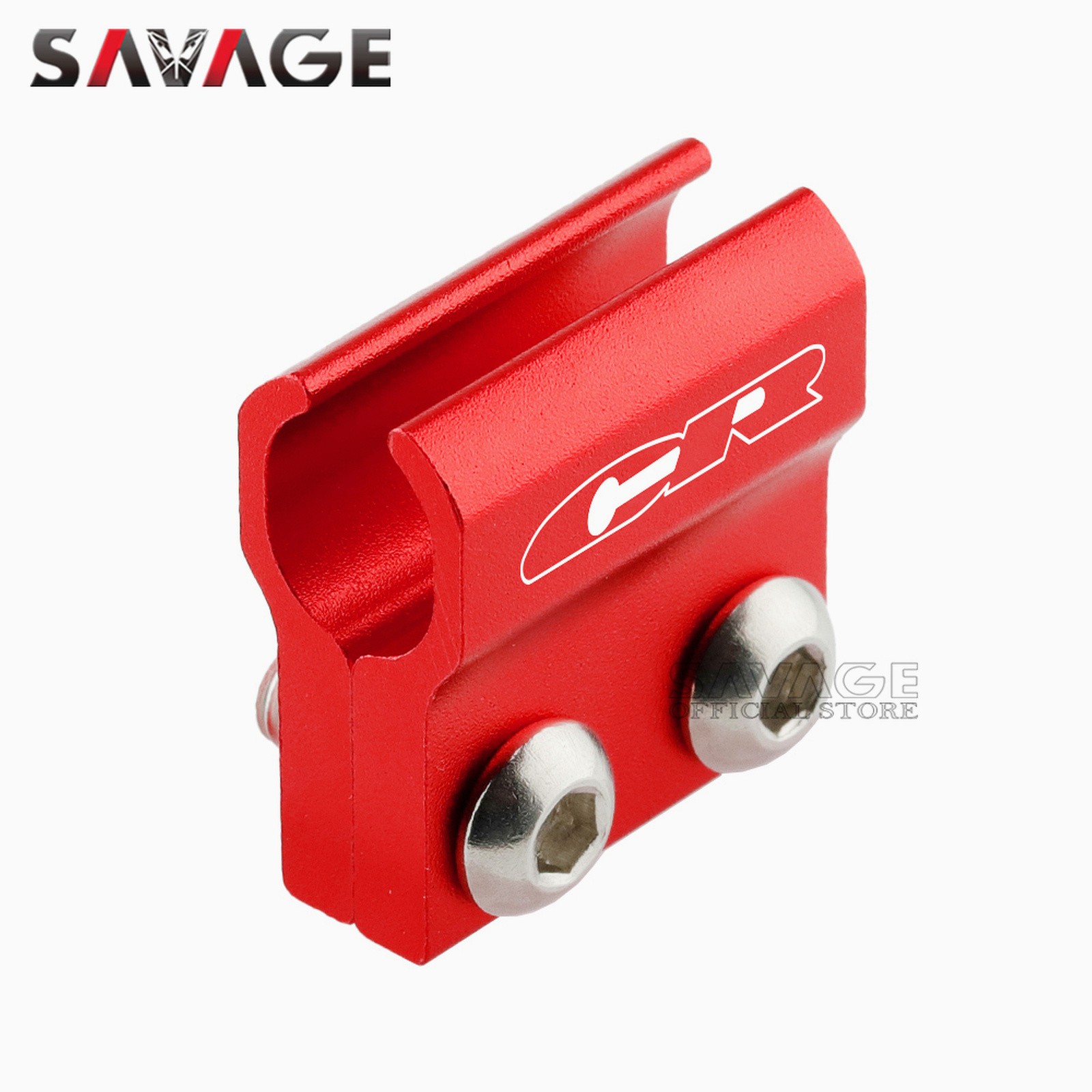 SAVAGE CNC Aluminum Front Brake Line Clamp for Honda CR80R-CR500R