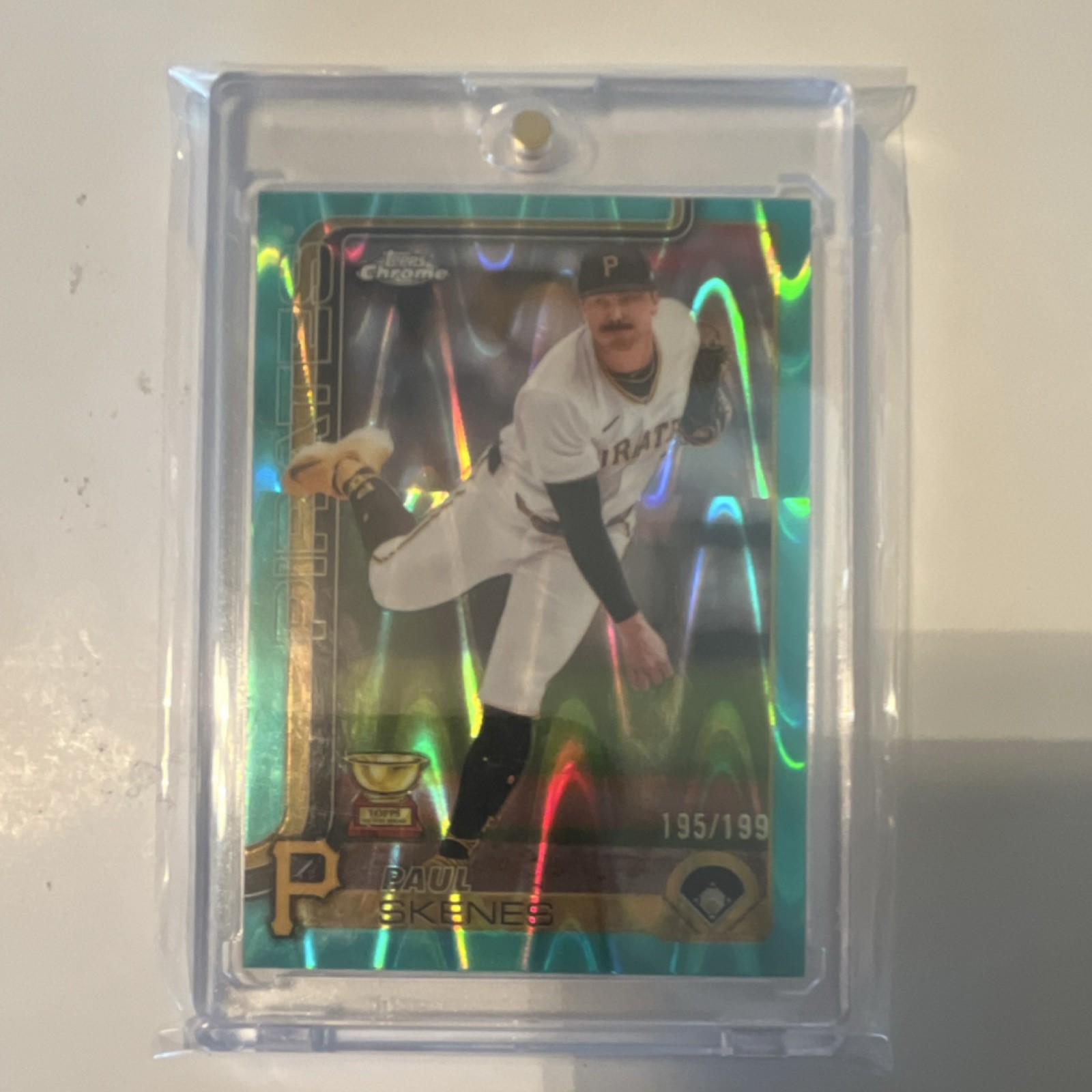 2025 Topps Chrome Paul Skenes Rookie Aqua #300 /199 Pittsburgh Pirates