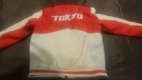 XL Motorcycle Jacket Red White Route 66 Tokyo Biker Men's image 9