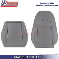 1998 -2001 For Ford Explorer Xlt Passenger Bottom Top Genuine Leather Cover Gray