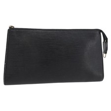 LOUIS VUITTON Epi Pochette Accessoires Pouch Black M52982 LV Auth bs35118