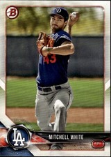 2018 Bowman Prospects #BP103 Mitchell White Los Angeles Dodgers