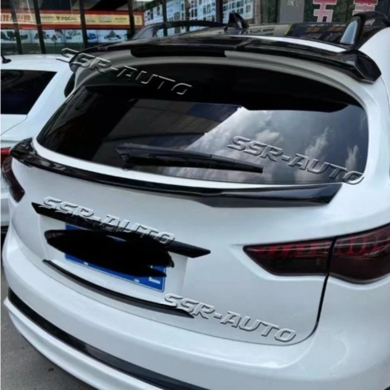 Alerón de techo trasero negro brillante para Infiniti FX35 FX37 QX70 2010-2017 Foto 2 de 4