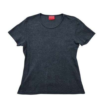 L.O.G.G. Ladies Charcoal Marl T Shirt L Crew Neck