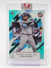 VICTOR MESA JR 2025 TOPPS PRISTINE AQUA ROOKIE /199 #111 MARLINS Q2550