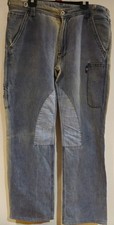 Michiko Koshino Linen Workman Jeans Mens Size 36W 32L Good Pre-owned Condition 