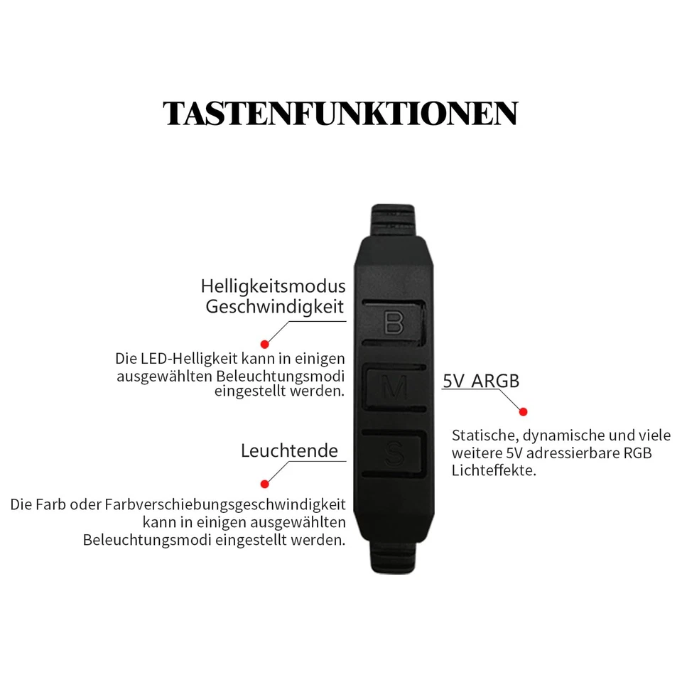 Thermalright 5V A-RGB Computer Lüftersteuerung, 5V 3PIN Beleuchtungssteuerung, P - Bild 4 von 4
