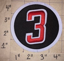 CAROLINA HURRICANES NHL MEMORIAL STEVE CHIASSON 3 JERSEY CREST PATCH