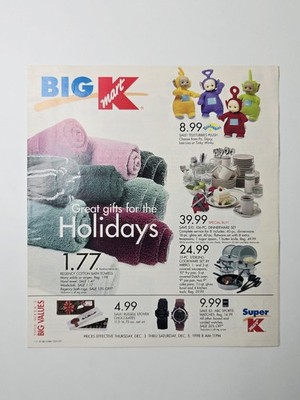 1998 Big Kmart Holiday Video Game Circular N64 PlayStation Game Boy Color