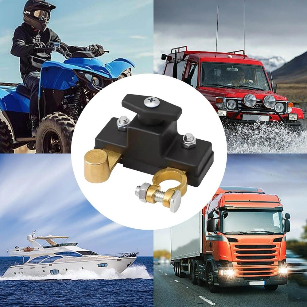 Universal 12V/24V Battery Disconnect Isolator Cut Off Switch Terminal