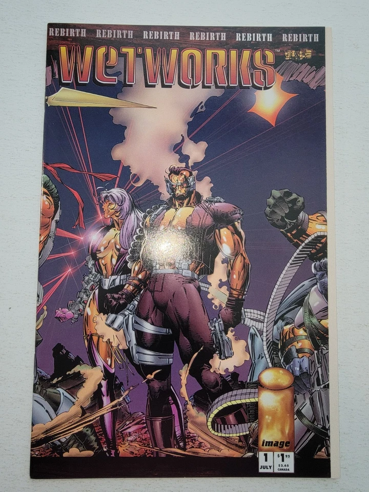 WetWorks Lot (8) #1-7* NM to VF + #1 Sourcebook, Whilce Portacio 1994 HIGH GRADE - Image 2 of 4