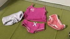 American Girl Doll Underwear Panties 18 Dolls 3 Pair Panties 1 Camisole Top EUC