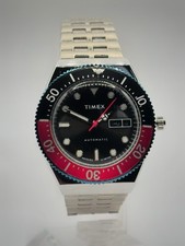 Timex M79 Automatic Red Pepsi Diver | 40.5mm | Stainless Steel Bracelet | Unworn