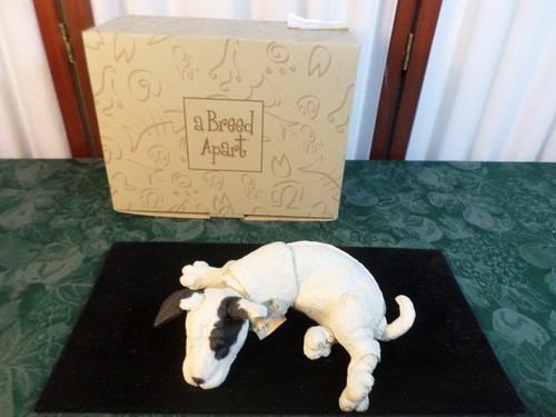 2004 Adorable A Breed Apart Bull Terrier Puppy Figurine w/Tag & Box-#70211