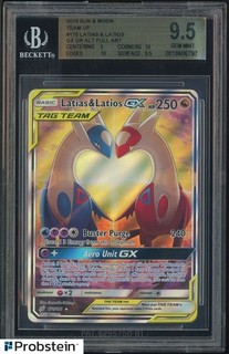 2019 Pokemon Sun & Moon Team Up #170 Latias & Latios Gx Alt Full Art BGS 9.5
