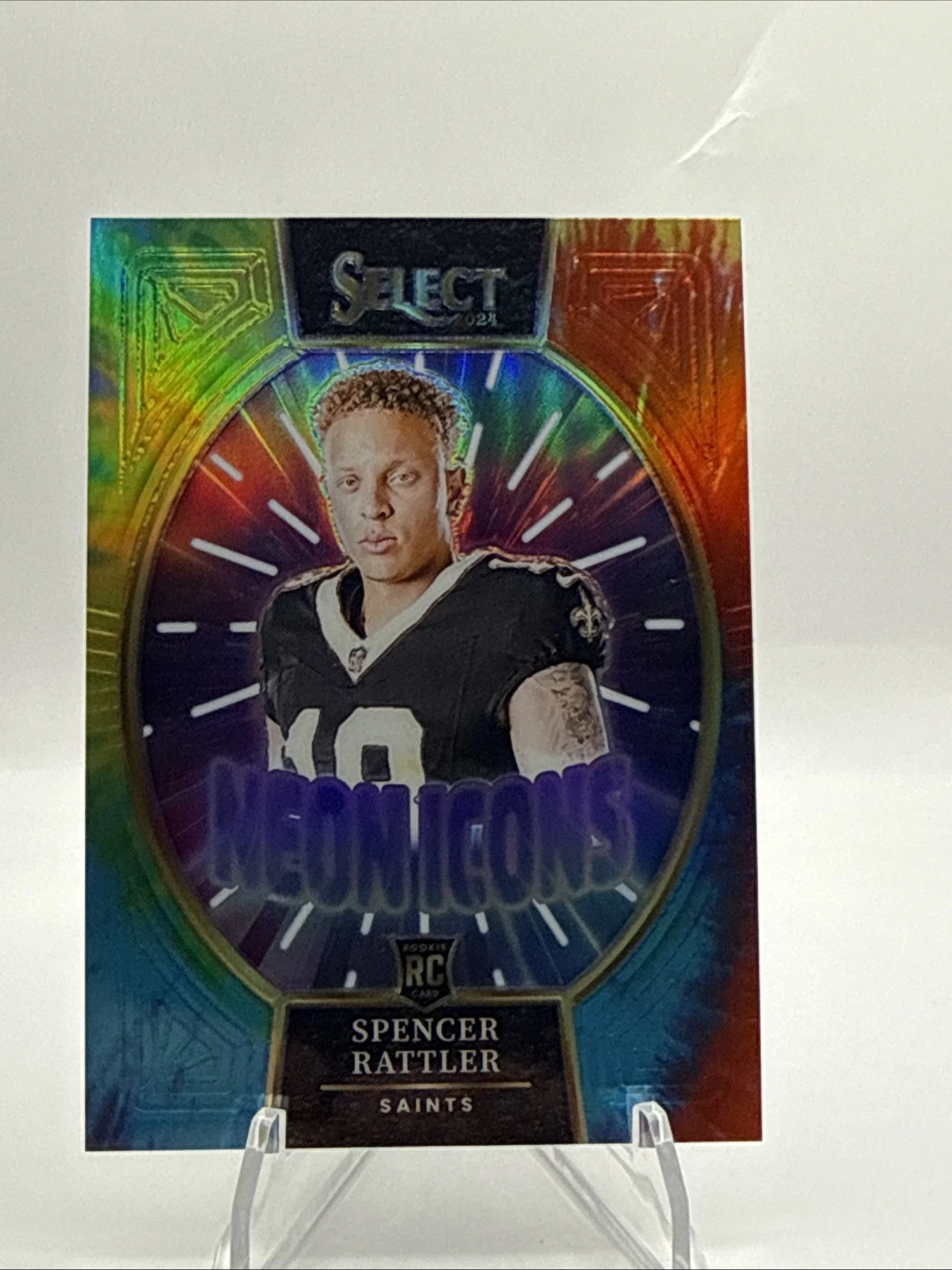 Spencer Rattler Panini Select Neon Icons #20 Base