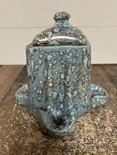 Vintage Drip Glaze 4 Place Pipe Stand/Humidor