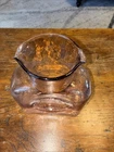 Blenko Art Glass Purple Pitcher Vase Double Pour 8-in Tall Excellent Condition