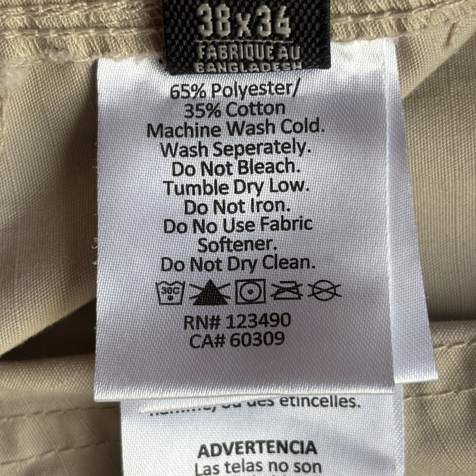 BLACKHAWK Tactical Pants 38x34 Cargo Lightweight Ripstop Khaki Tan Outdoor - Image 4 of 4