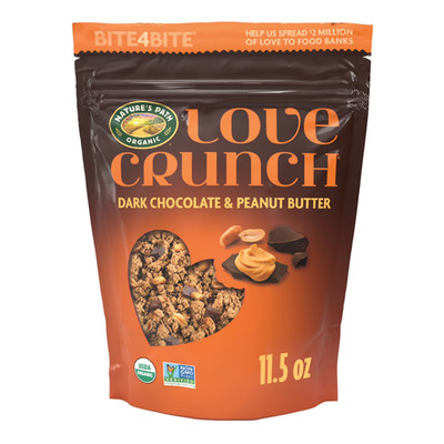 Love Crunch Premium Organic Granola, Dark Chocolate & Peanut Butter, 11.5 oz