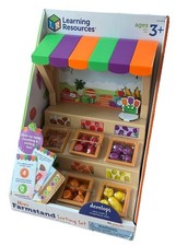 Learning Resources Mini Farmstand Sorting Play Food Set 63 Pieces Ages 3 New