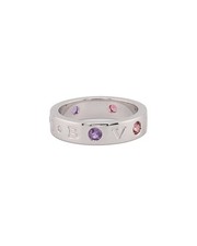 Bulgari 18K 0.15 Ct. Tw. Diamond  Amethyst Ring Women's 56