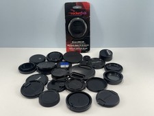 Lot Of 25 Assorted Camera Lens Caps Un-Inspected - Minolta/Pentax/Yashica/Nikon