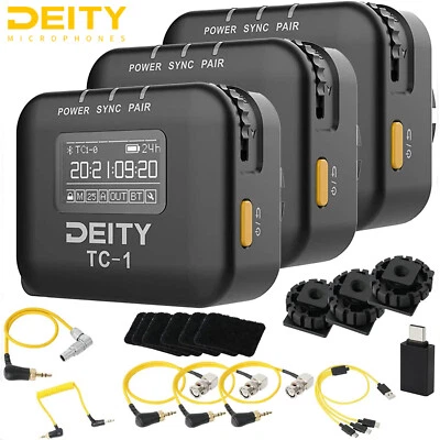 Deity TC-1 Kit Wireless Timecode Box 3Kit 2.4G Radio Wireless Timecode Generatore