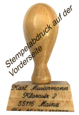 Stempel Adressstempel SCHLICHT ELEGANT individuell personalisiert