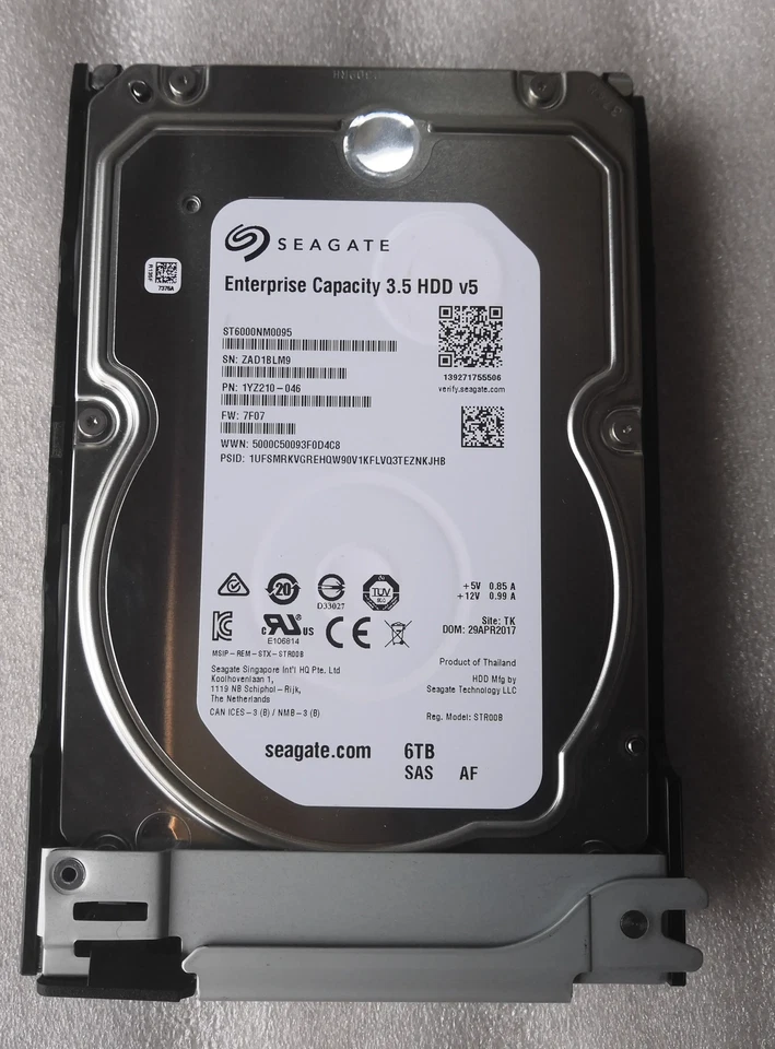 Hitachi VSP 5560116-A S2F-H6R0SS 6TB 7.2K 12Gb 3.5 SAS HDD ST6000NM0034 - Image 2 of 2