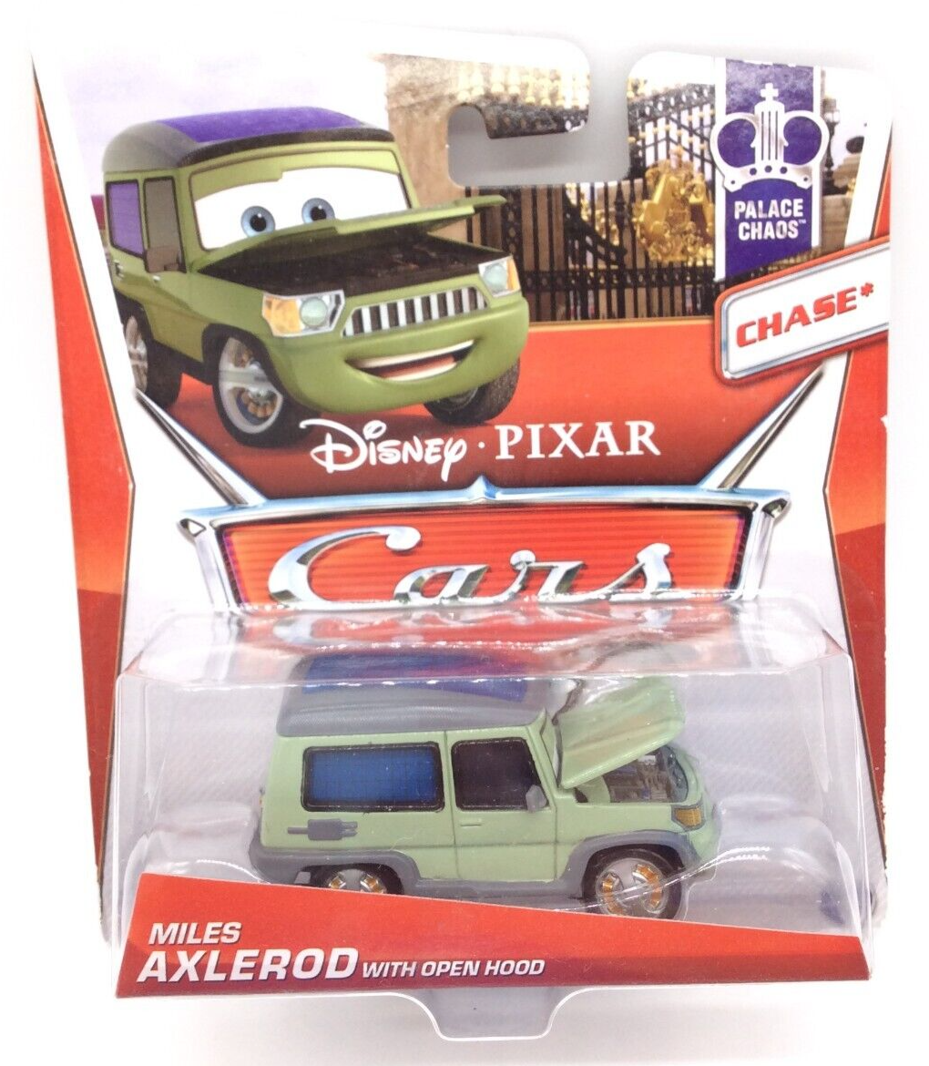Disney Pixar Cars PALACE CHAOS: MILES AXLEROD WITH OPEN HOOD (4 OF