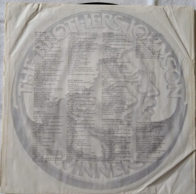 The Brothers Johnson - Winners LP VG+ 1981 A&M Records ‎– SP-3724