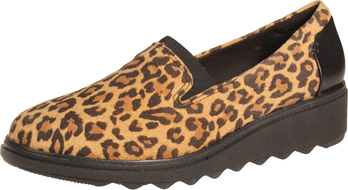 Clarks sharon dolly leopard print deals