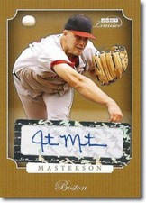 2008 JUSTIN MASTERSON Rookie LIMITED Autograph Mint GOLD Auto RC #/50