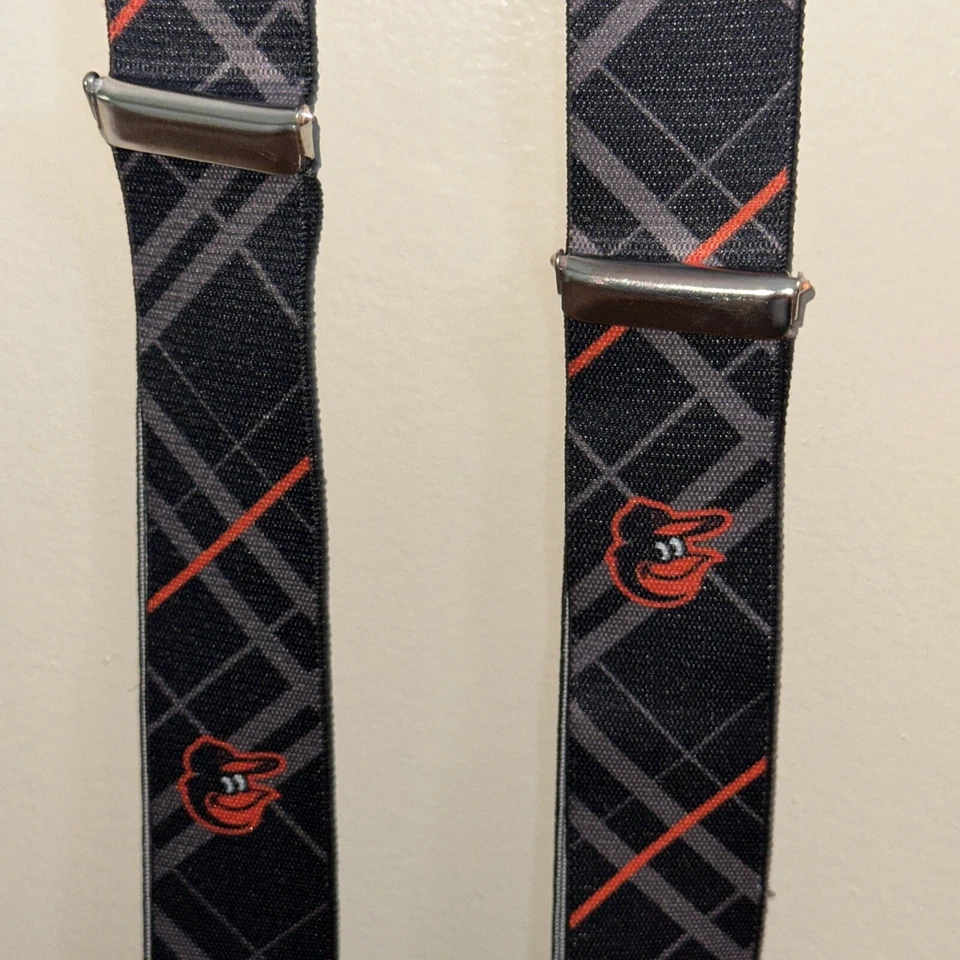 Baltimore Orioles Baseball ⚾️ Suspenders Eagles Wings MLB UNIQUE  4 CHARITY❤️275 - Image 3 of 4
