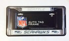 Seattle Seahawks Chrome Metal License Plate Frame - Auto Tag Holder - NEW