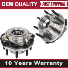 Pair 4WD 4x4 Front Wheel Bearings Hubs For 2011-2016 Ford F-250 F-350 SD SRW CW