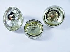 Vintage Mercury Glass Floating Tealight Candle Holders Set Of 3 Each Unique