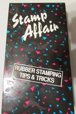 Previewed "Stamp Affair" VHS Tape 1992 Stamping Markers Embossing Cleaning