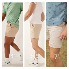 Chubbies Shorts Mens XL 5.5 Inch Khaki Chino Originals Stretch Twill Khakinator