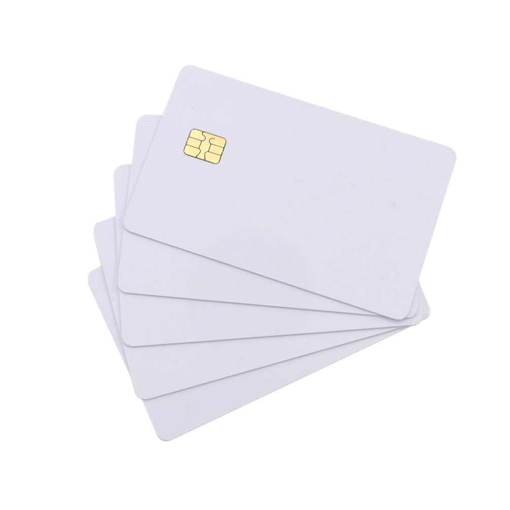 5pcs Blank Inkjet Printable PVC Card with SLE4442 Chip Smart Contact IC Card  | eBay