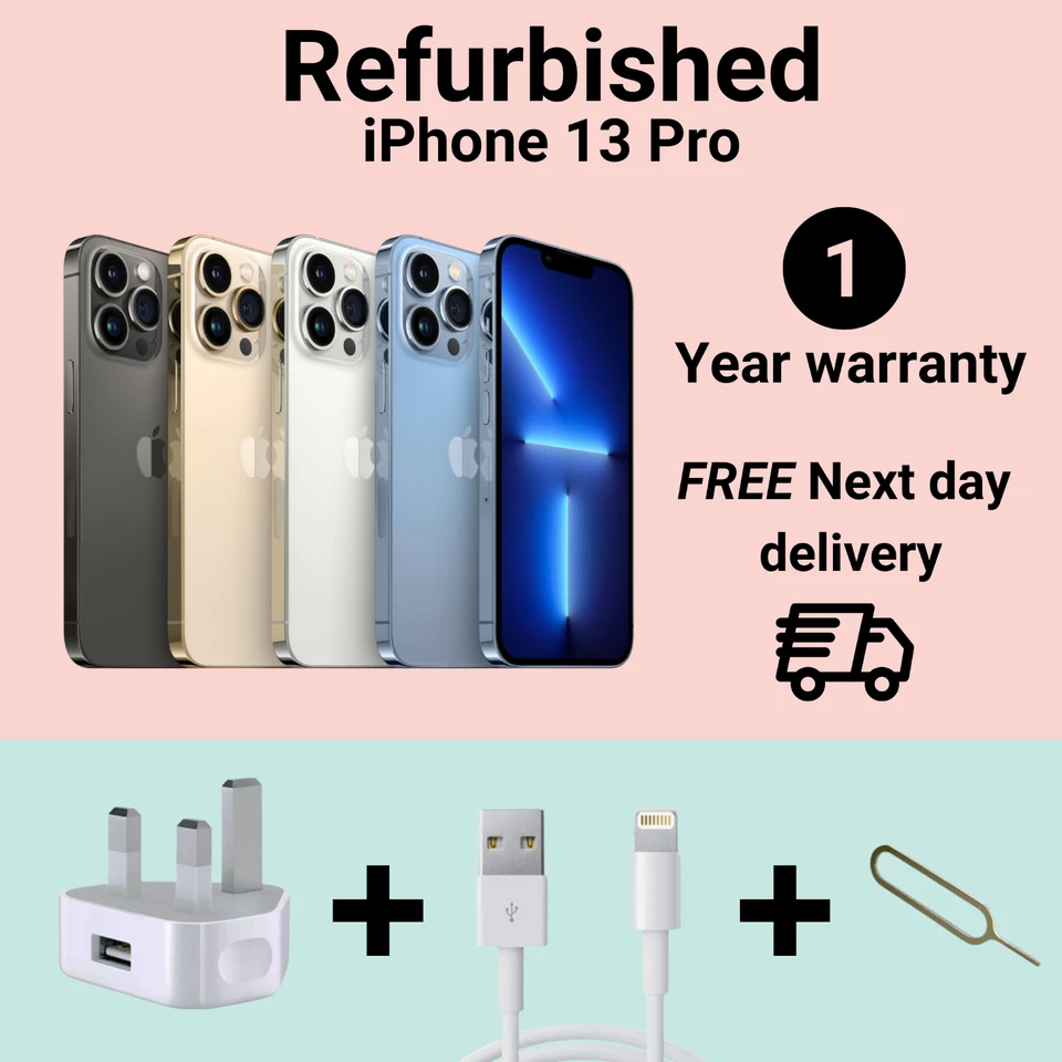 Apple iPhone 13 Pro Excellent Condition All Sizes and Colours Unlocked, photo 3 of 5