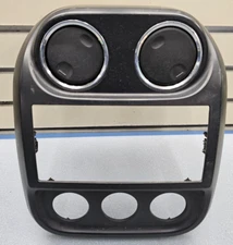 🔥10-16 Compass Patriot Dash AM FM Radio Stereo Climate Trim Bezel Panel BLACK