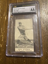 1921 e121 American caramel Hank severeid CSG aa authentic altered baseball card