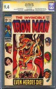 Details About Iron Man 18 Cgc 94 Nm Ss Stan Lee Avengers Endgame Madame Masque Nick Fury App