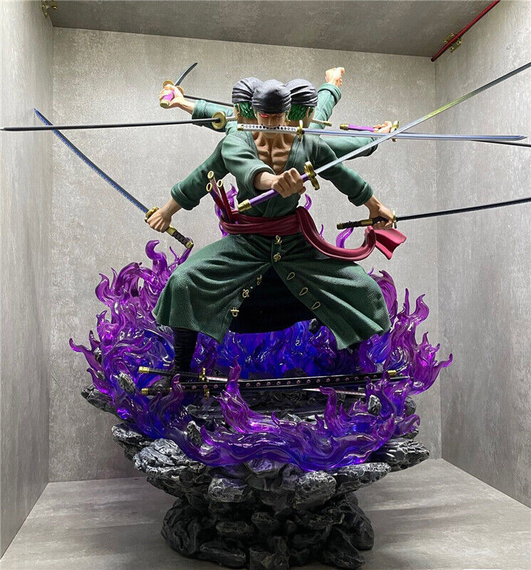 Santoryu:Rengoku Oni Giri Roronoa Zoro Resin Model Restart Studio In Stock